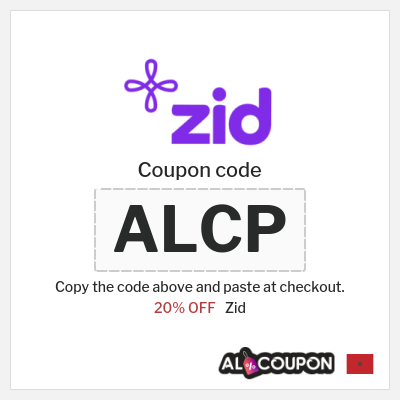 Coupon discount code for Zid 20% OFF