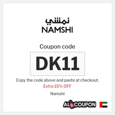 Coupon for Namshi (DK11) Extra 15% OFF
