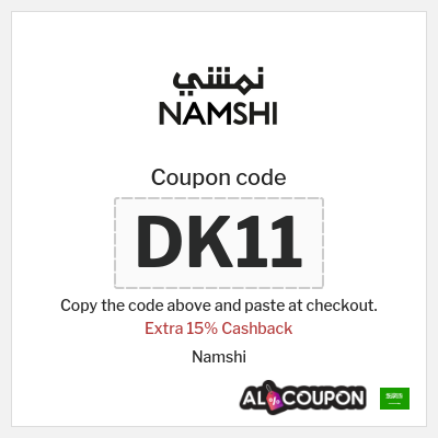 Coupon for Namshi (DK11) Extra 15% Cashback