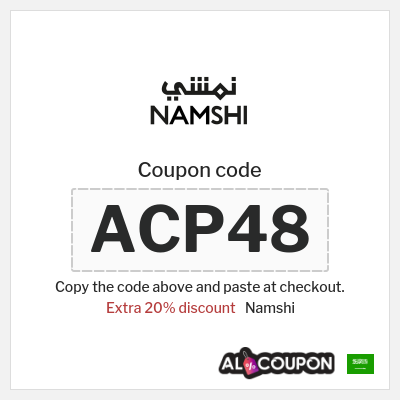Coupon for Namshi (ACP48) Extra 20% discount