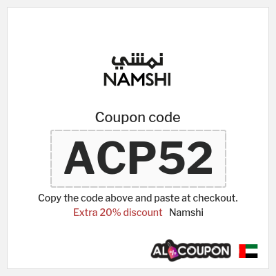 Coupon for Namshi (ACP52) Extra 20% discount