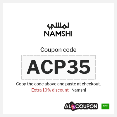 Coupon for Namshi (ACP35) Extra 10% discount
