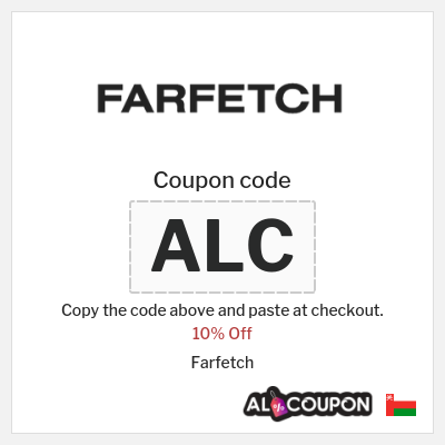 Coupon for Farfetch (ALC) 10% Off