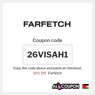 Farfetch Coupon (26VISAH1) Farfetch Promo Code Jordan