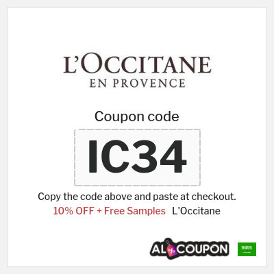 Coupon for L'Occitane (IC34) 10% OFF + Free Samples
