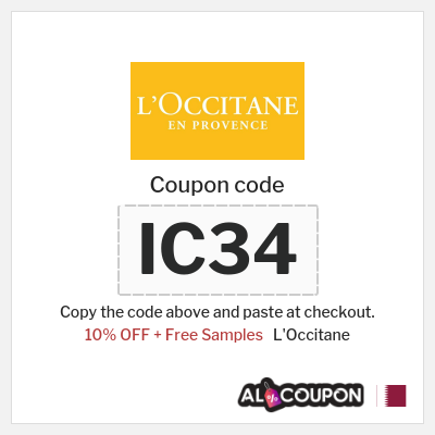 Coupon for L'Occitane (IC34) 10% OFF + Free Samples