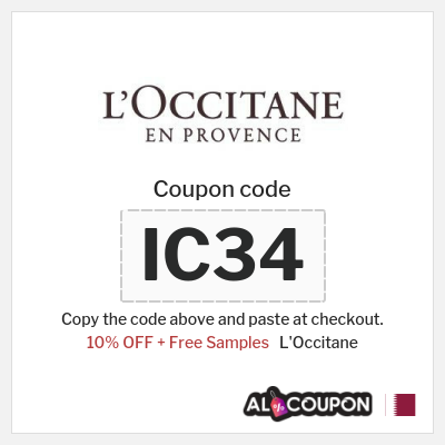 Coupon for L'Occitane (IC34) 10% OFF + Free Samples