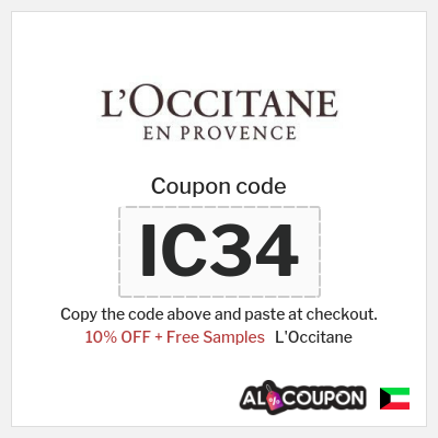 Coupon for L'Occitane (IC34) 10% OFF + Free Samples