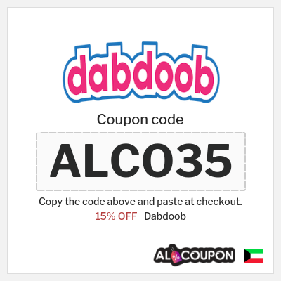 Coupon for Dabdoob (ALCO35) 15% OFF