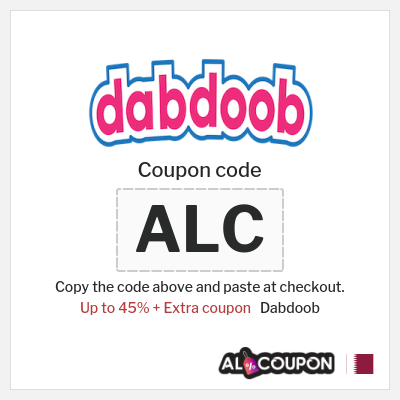 Coupon for Dabdoob (D7) Up to 45% + Extra coupon