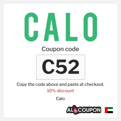 Calo Coupon (C52) Calo discount code UAE