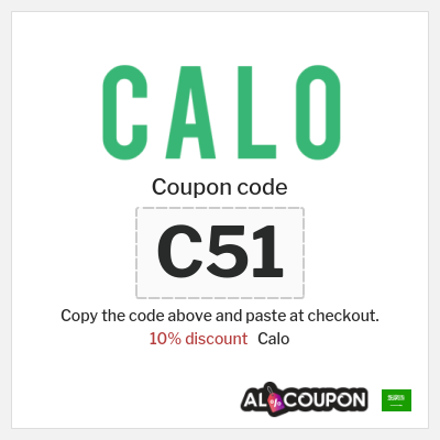 Calo Coupon (C51) Calo discount code KSA