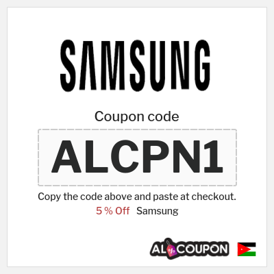 Samsung Coupon (ALCPN1) Samsung Promotion Code Jordan