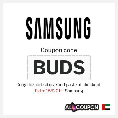 Samsung Coupon (BUDS) Samsung Promotion Code UAE