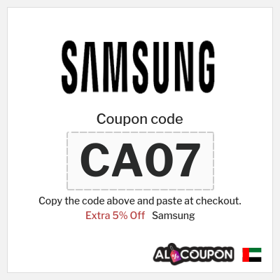 Samsung Coupon (CA07) Samsung Promotion Code UAE