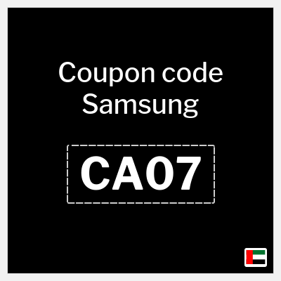 Samsung Coupon (CA08) Samsung Promotion Code UAE