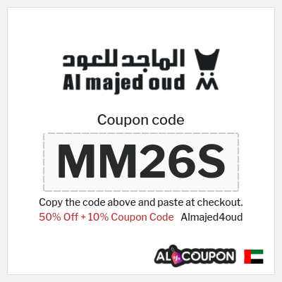 Coupon for Almajed4oud (MM26S) 50% Off + 10% Coupon Code