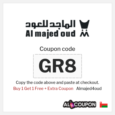 Coupon for Almajed4oud (GR8) Buy 1 Get 1 Free + Extra Coupon