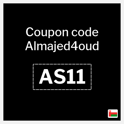 Almajed4oud Coupon (AS11) Al Majed for Oud Discount Code