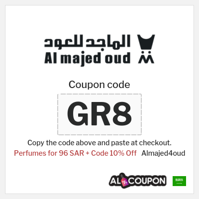 Almajed4oud Coupon (GR8) Saudi National Day Discounts at Al Majed4Oud