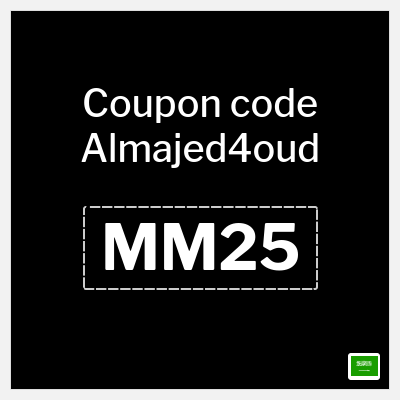 Coupon for Almajed4oud (MM25) 50% Discount