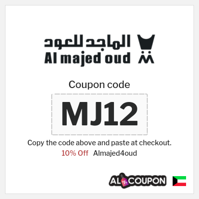 Coupon for Almajed4oud (MJ12) 10% Off
