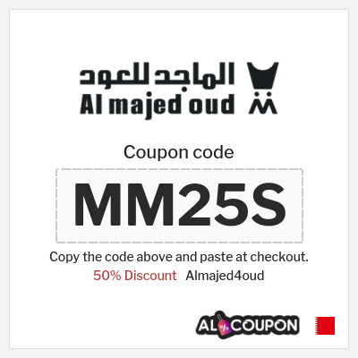 Coupon for Almajed4oud (MM25S) 50% Discount