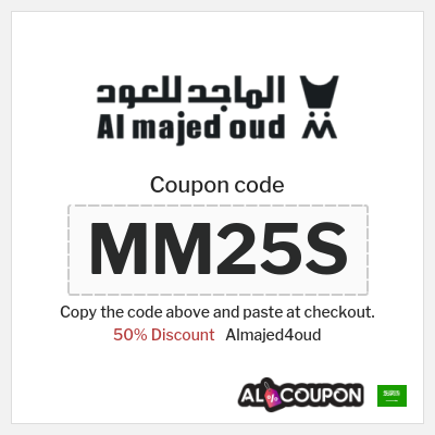 Coupon for Almajed4oud (MM25S) 50% Discount