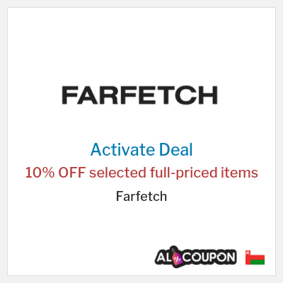 Special Deal for Farfetch 10% OFF selected full-priced items