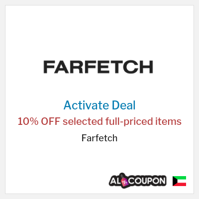 Special Deal for Farfetch 10% OFF selected full-priced items