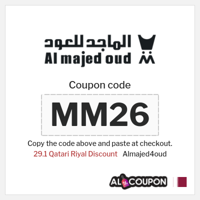 Coupon for Almajed4oud (MM26) 29.1 Qatari Riyal Discount