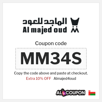 Coupon for Almajed4oud (MM34S) Extra 10% OFF