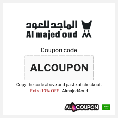 Coupon for Almajed4oud (ALCOUPON) Extra 10% OFF