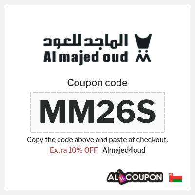 Coupon for Almajed4oud (MM26S) Extra 10% OFF