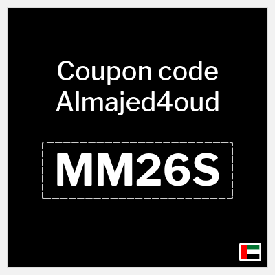 Coupon for Almajed4oud (MM26S) 29.4 Dirham Discount