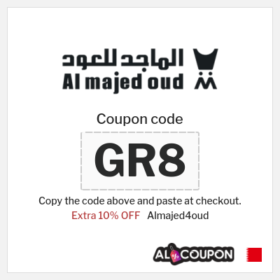 Coupon for Almajed4oud (GR8) Extra 10% OFF