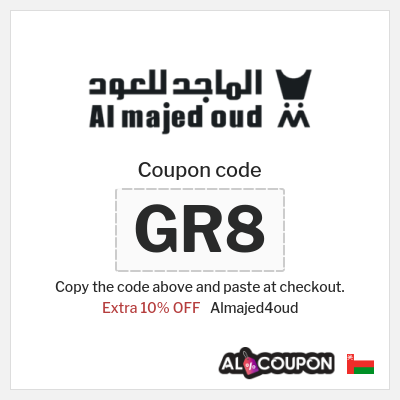 Coupon for Almajed4oud (GR8) Extra 10% OFF