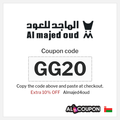 Coupon for Almajed4oud (GG20) Extra 10% OFF