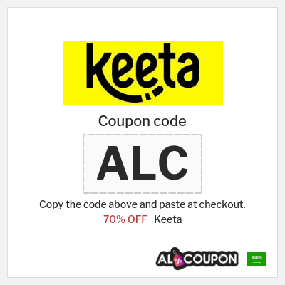 Coupon for Keeta (ALC) 70% OFF