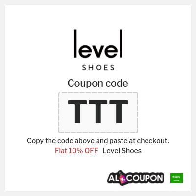 Coupon for Level Shoes (TTT) Flat 10% OFF
