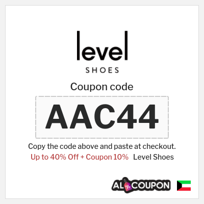 Coupon for Level Shoes (AAC44)  Up to 40% Off + Coupon 10%