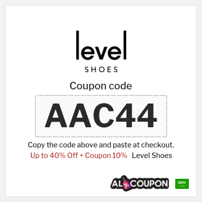 Coupon for Level Shoes (AAC44)  Up to 40% Off + Coupon 10%
