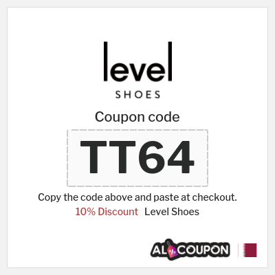 Level Shoes Coupon (TT64) Level Shoes discount code Qatar