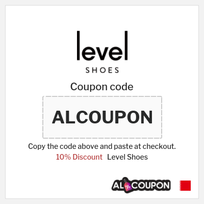 Level Shoes Coupon (ALCOUPON) Level Shoes discount code Bahrain