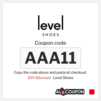 Level Shoes Coupon (AAA11) Level Shoes Discount Code Bahrain