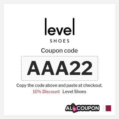 Level Shoes Coupon (AAA22) Level Shoes Discount Code Qatar
