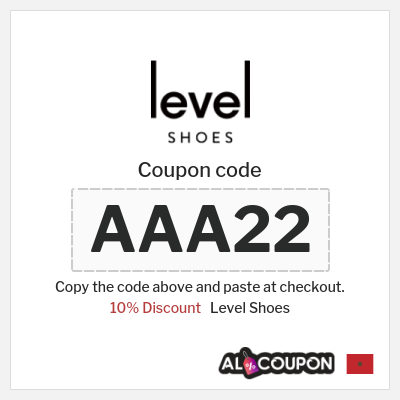 Level Shoes Coupon (AAA22) Level Shoes Discount Code Morocco