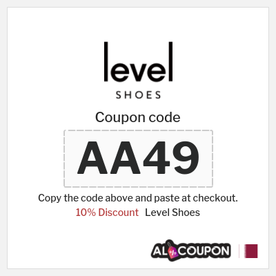 Level Shoes Coupon (AA49) Level Shoes discount code Qatar