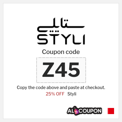 Styli Coupon (Z45) Styli promo Bahrain