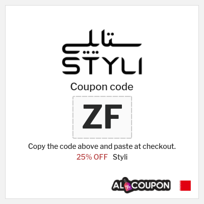 Styli Coupon (ZF) Styli promo Bahrain